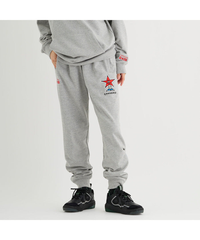 コンバース CONVERSE コンバース CONVERSE バスケット スウェットパンツ   裾ファスナー   CB252254 （1500 グレー） 1500 グレー