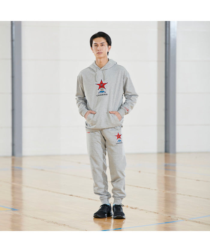 コンバース CONVERSE コンバース CONVERSE バスケット スウェットパンツ   裾ファスナー   CB252254 （1500 グレー） 1500 グレー