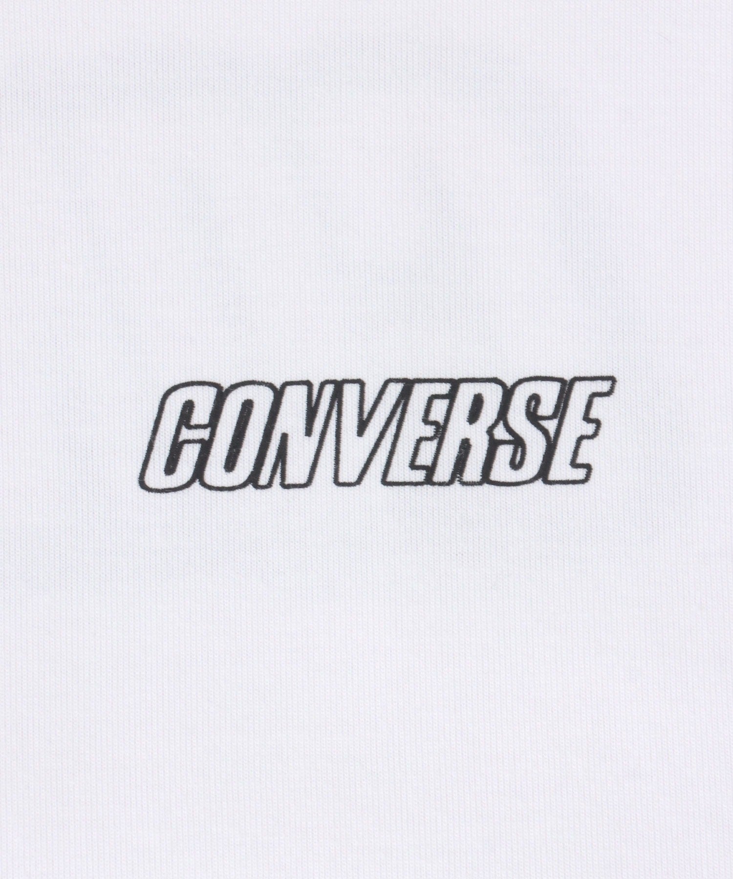 コンバース CONVERSE UVカット 接触冷感 シューズイラストバックプリント 裾ドローコード付半袖Tシャツ レディース メンズ （ホワイト系その他2） ホワイト系その他2