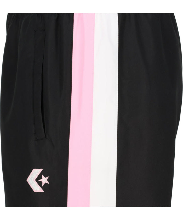 コンバース CONVERSE CONVERSE コンバース バスケット ミニバス 子ども用 ウォームアップパンツ ウィンドブ （ブラック/ピンク） ブラック/ピンク