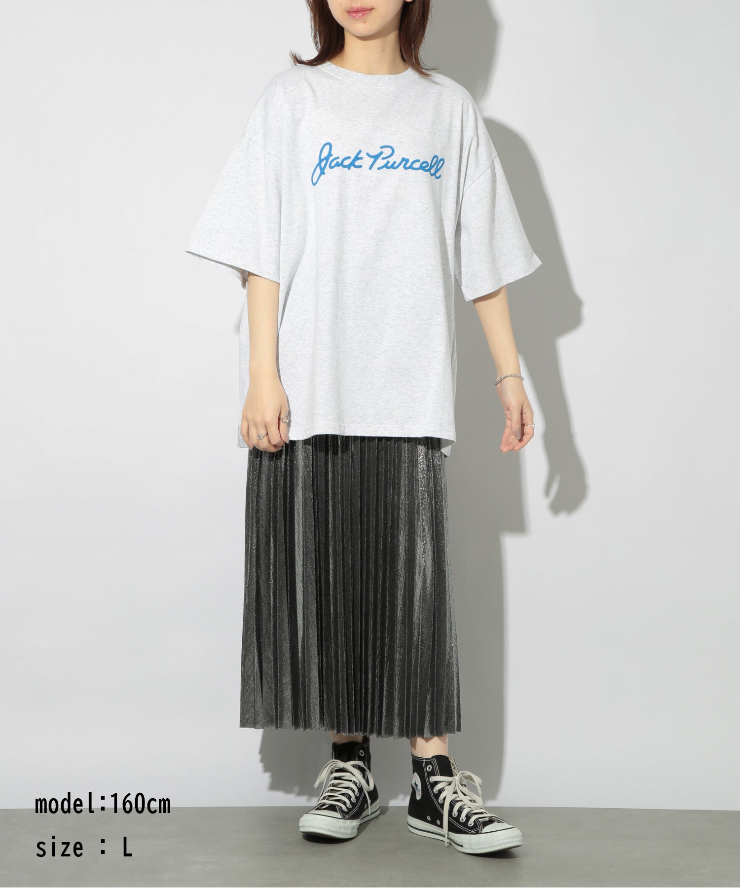 コンバース CONVERSE 【CONVERSE / コンバース】天竺 チャックテイラーグラフィック 半袖 Tシャツ オーバーサイズ バックプリント プリントT 4222ー4800