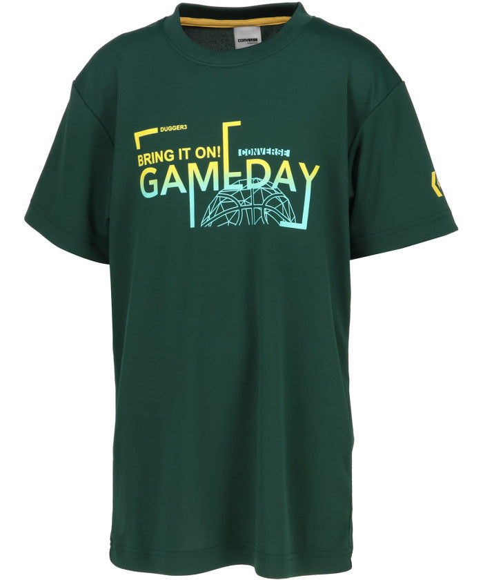 コンバース CONVERSE コンバース CONVERSE バスケット JR. プリント T シャツ  CB451351 （2800 C.ネイビー） 2800 C.ネイビー