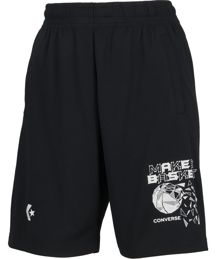 コンバース CONVERSE コンバース CONVERSE バスケット JR. プラクティスパンツ   ポケット付き   CB461852 （1911 ブラック×ホワイト） 1911 ブラック×ホワイト