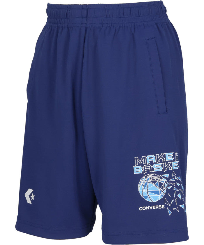 コンバース CONVERSE コンバース CONVERSE バスケット JR. プラクティスパンツ   ポケット付き   CB461852 （1911 ブラック×ホワイト） 1911 ブラック×ホワイト