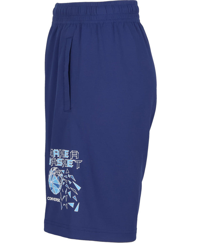 コンバース CONVERSE コンバース CONVERSE バスケット JR. プラクティスパンツ   ポケット付き   CB461852 （1911 ブラック×ホワイト） 1911 ブラック×ホワイト