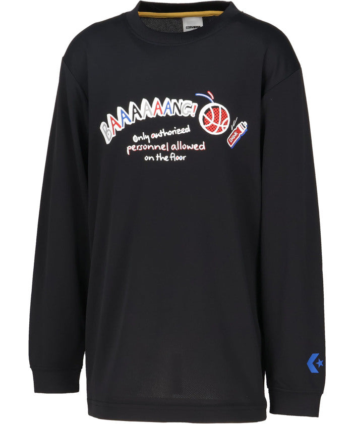 コンバース CONVERSE コンバース CONVERSE バスケット JR. プリントロングスリーブ  CB452358L （1100 ホワイト） 1100 ホワイト