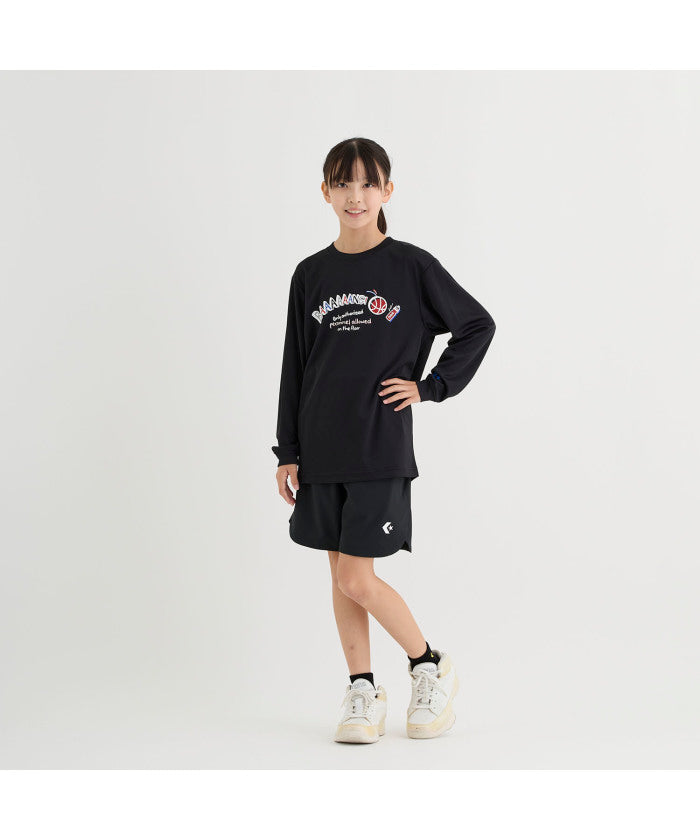 コンバース CONVERSE コンバース CONVERSE バスケット JR. プリントロングスリーブ  CB452358L （1100 ホワイト） 1100 ホワイト