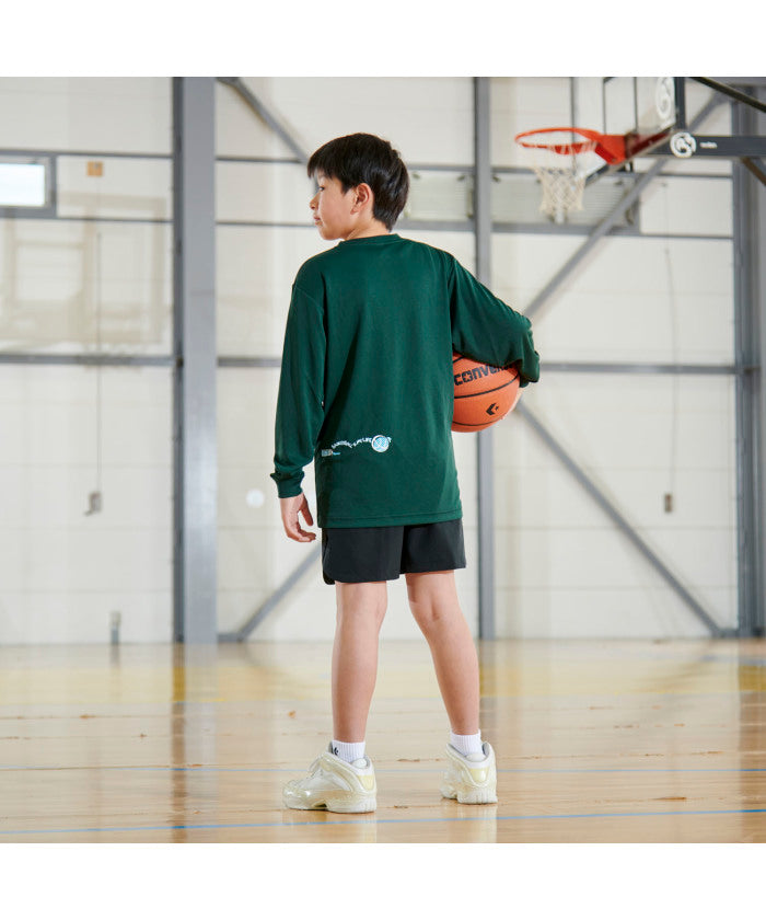 コンバース CONVERSE コンバース CONVERSE バスケット JR. プリントロングスリーブ  CB452358L （1100 ホワイト） 1100 ホワイト