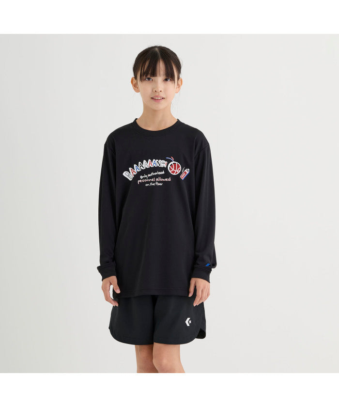 コンバース CONVERSE コンバース CONVERSE バスケット JR. プリントロングスリーブ  CB452358L （1100 ホワイト） 1100 ホワイト