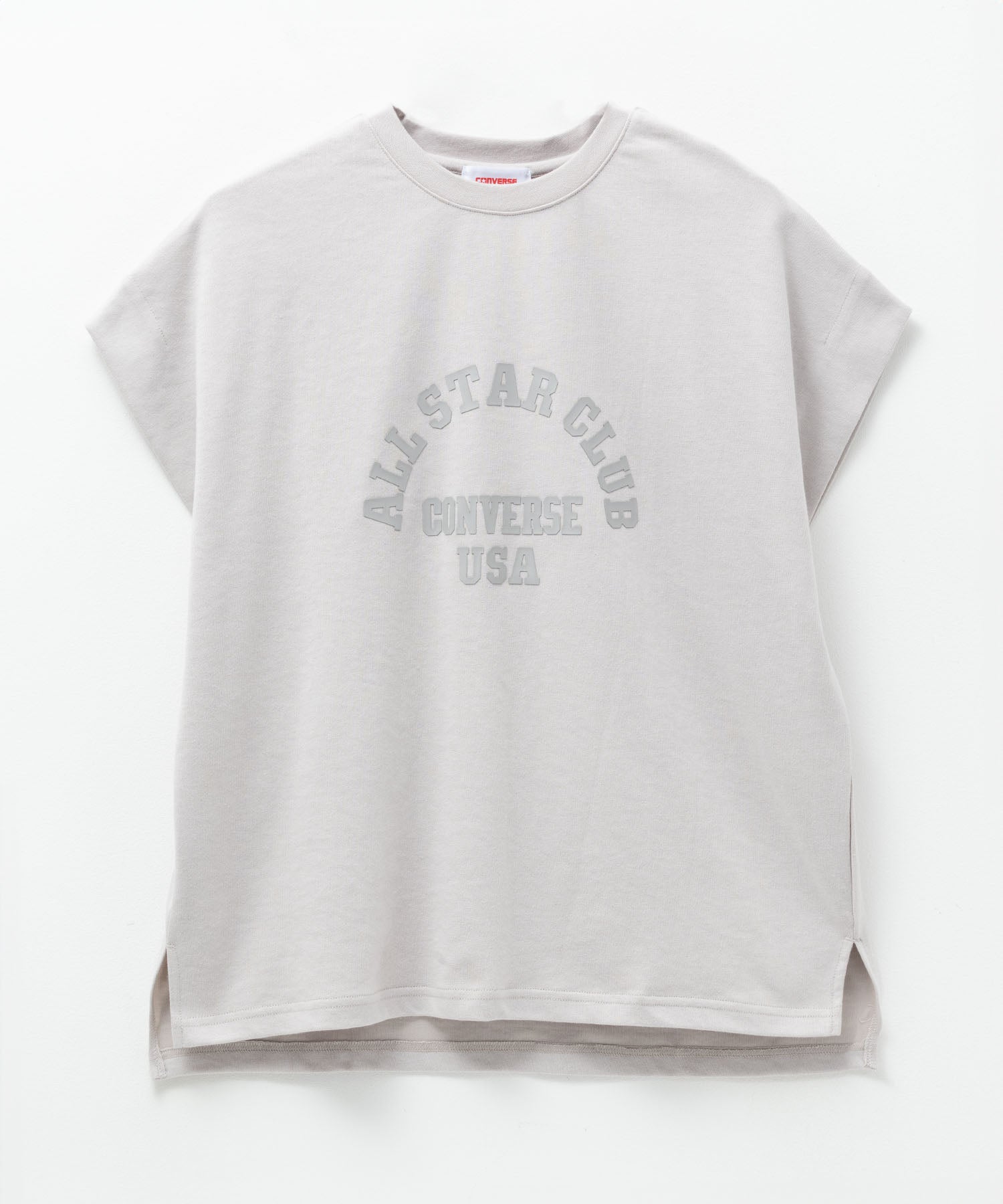 コンバース CONVERSE ポンチ素材 ボックスシルエットTシャツ （ベージュ） ベージュ