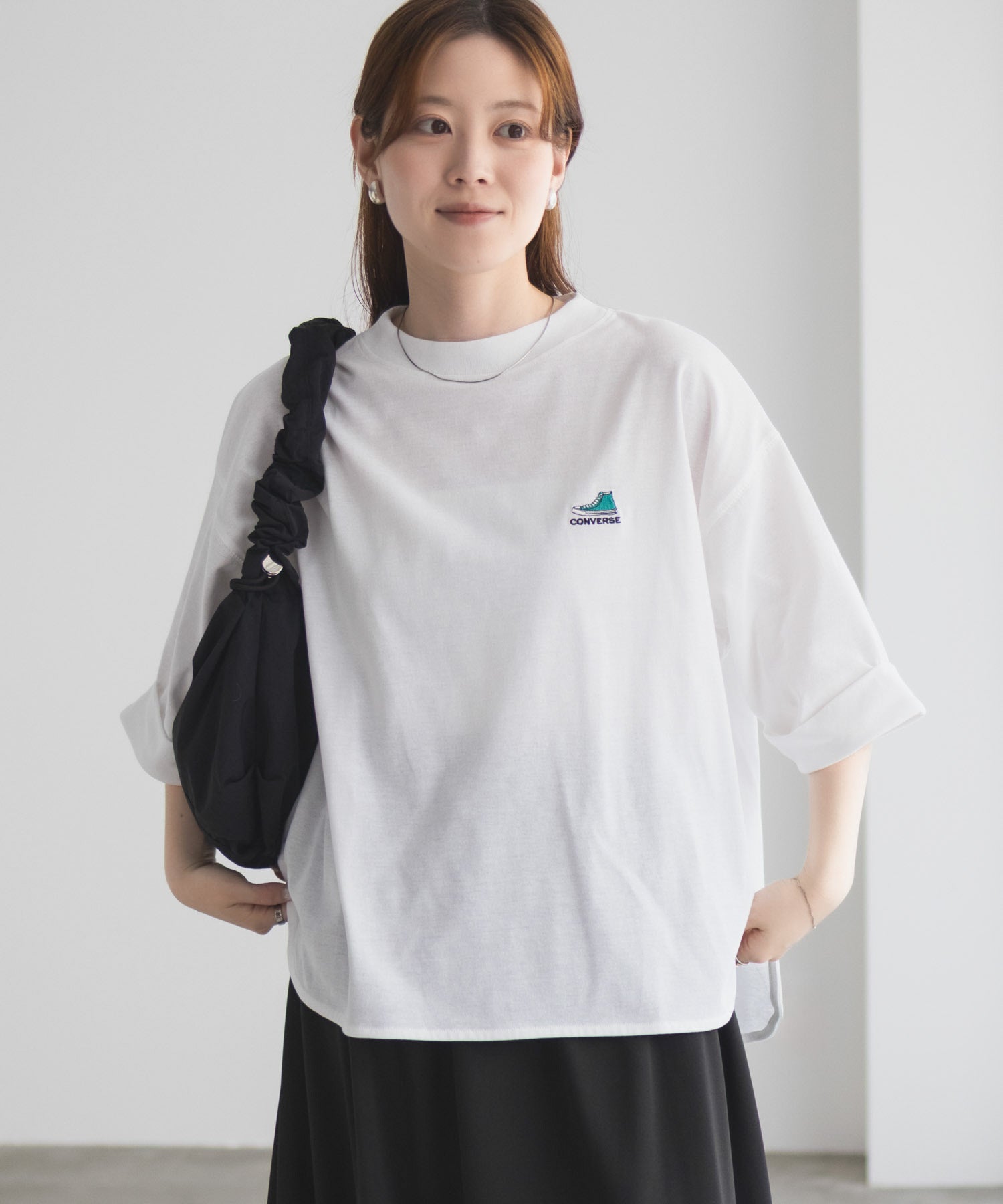 コンバース CONVERSE 袖ロールアップTシャツ （ホワイト） ホワイト