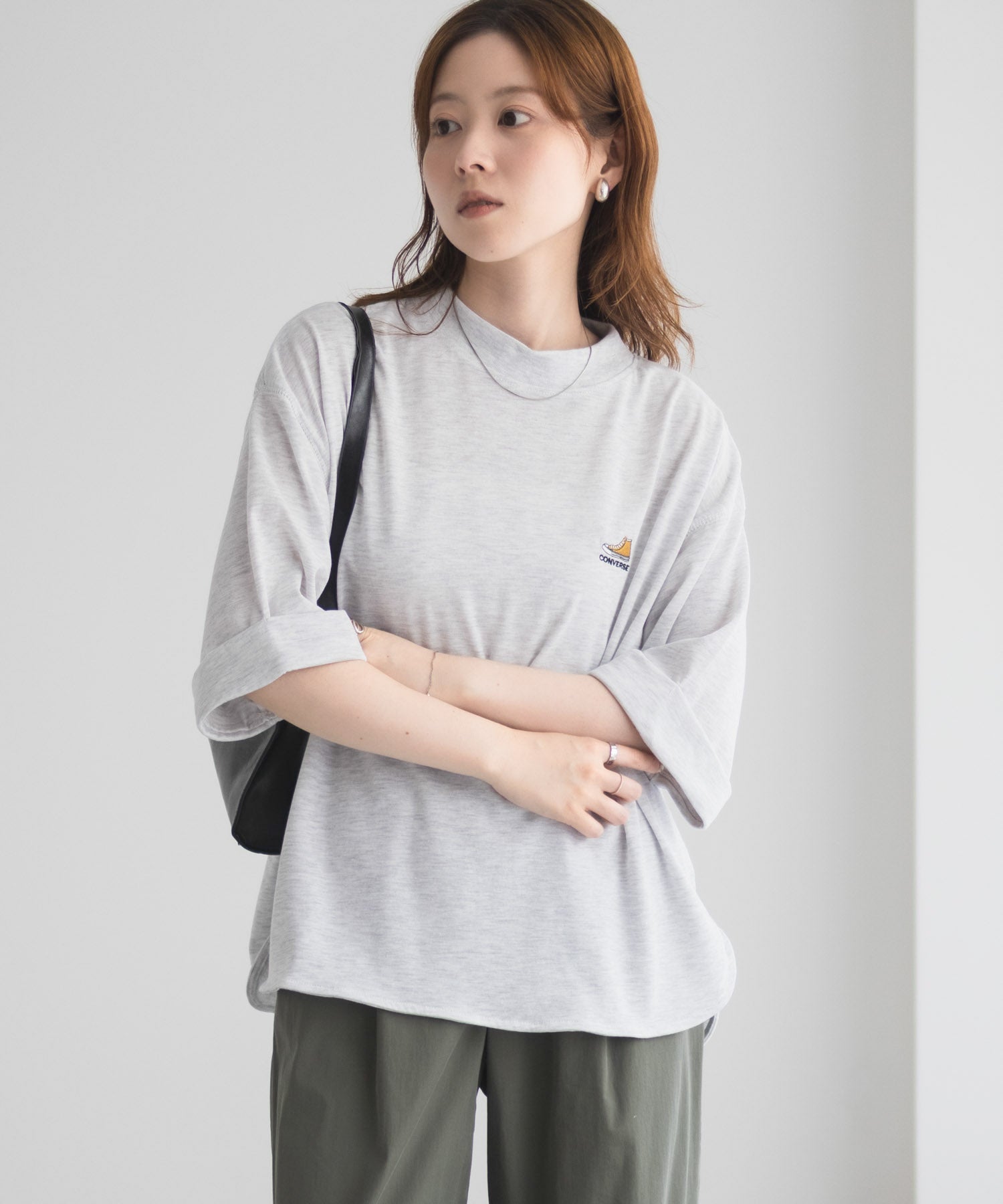 コンバース CONVERSE 袖ロールアップTシャツ （ホワイト） ホワイト