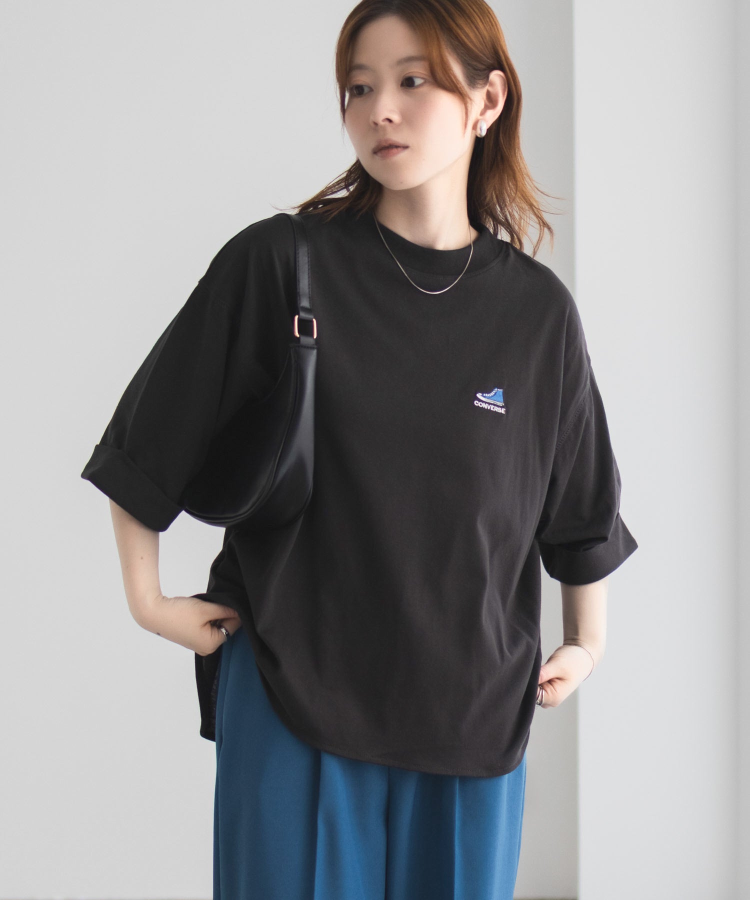 コンバース CONVERSE 袖ロールアップTシャツ （ホワイト） ホワイト