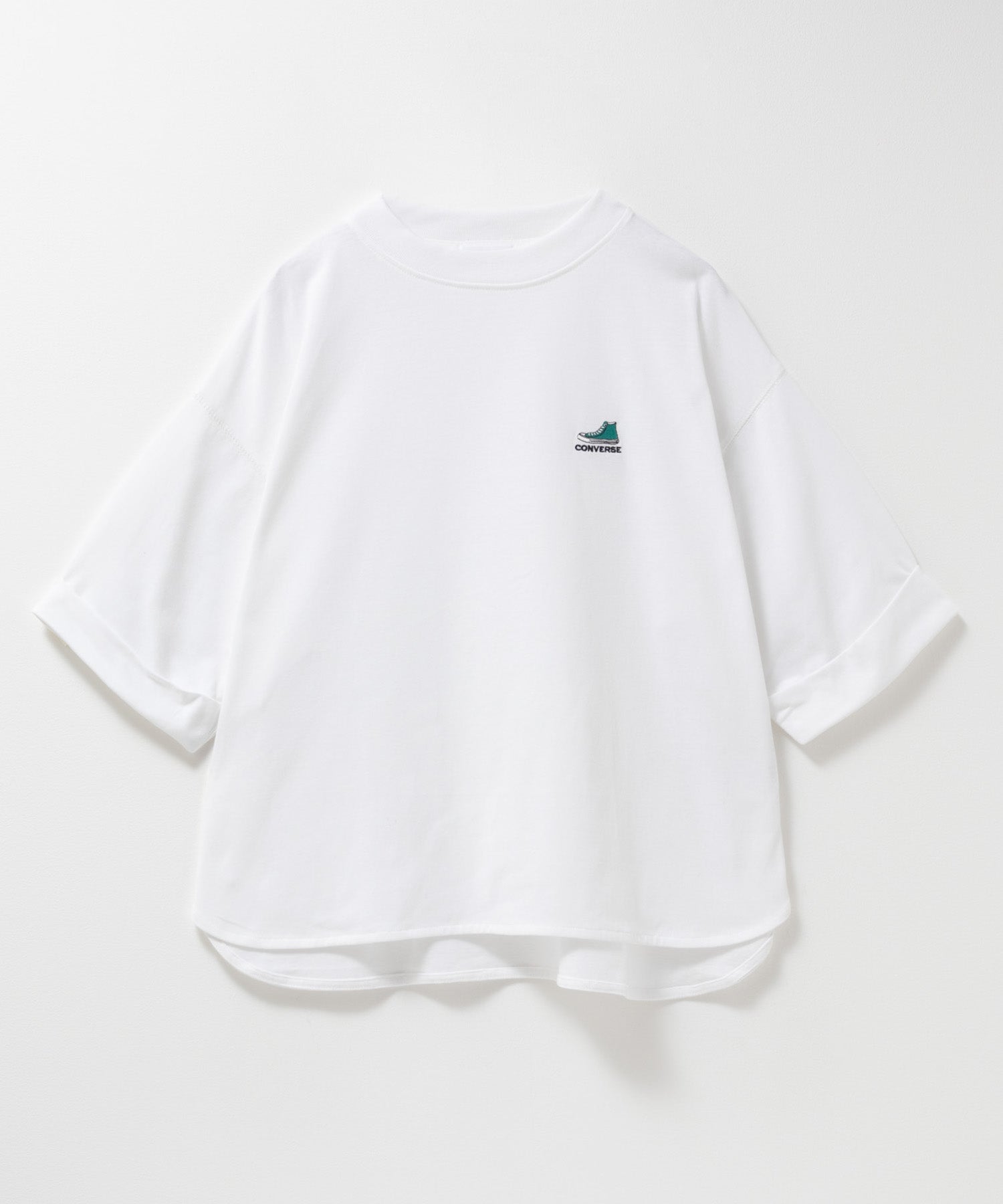 コンバース CONVERSE 袖ロールアップTシャツ （ホワイト） ホワイト