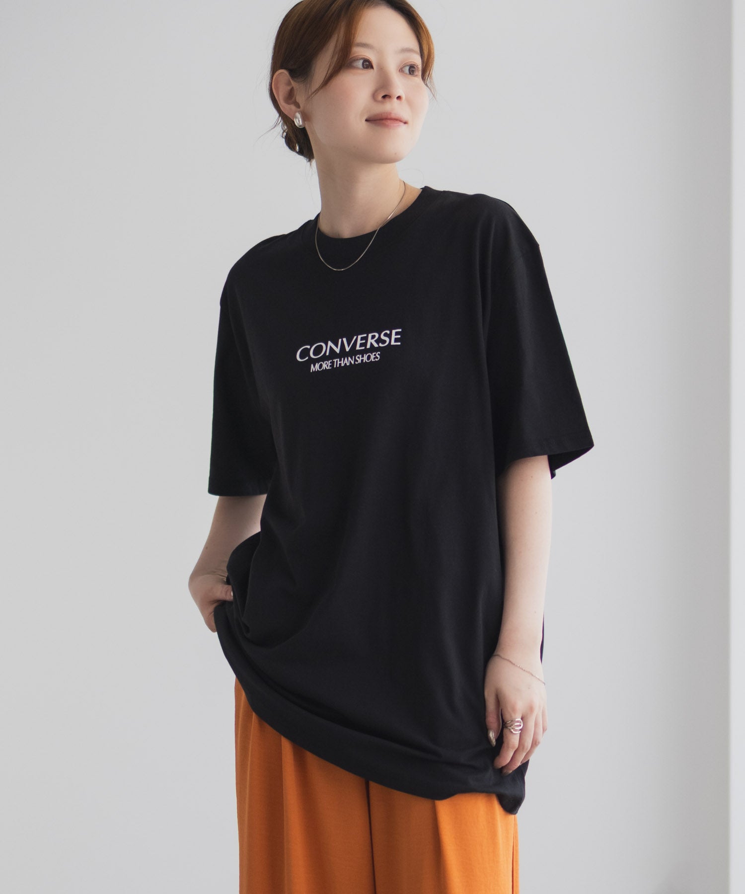 コンバース CONVERSE バック刺繍ルーズTシャツ （サックス） サックス