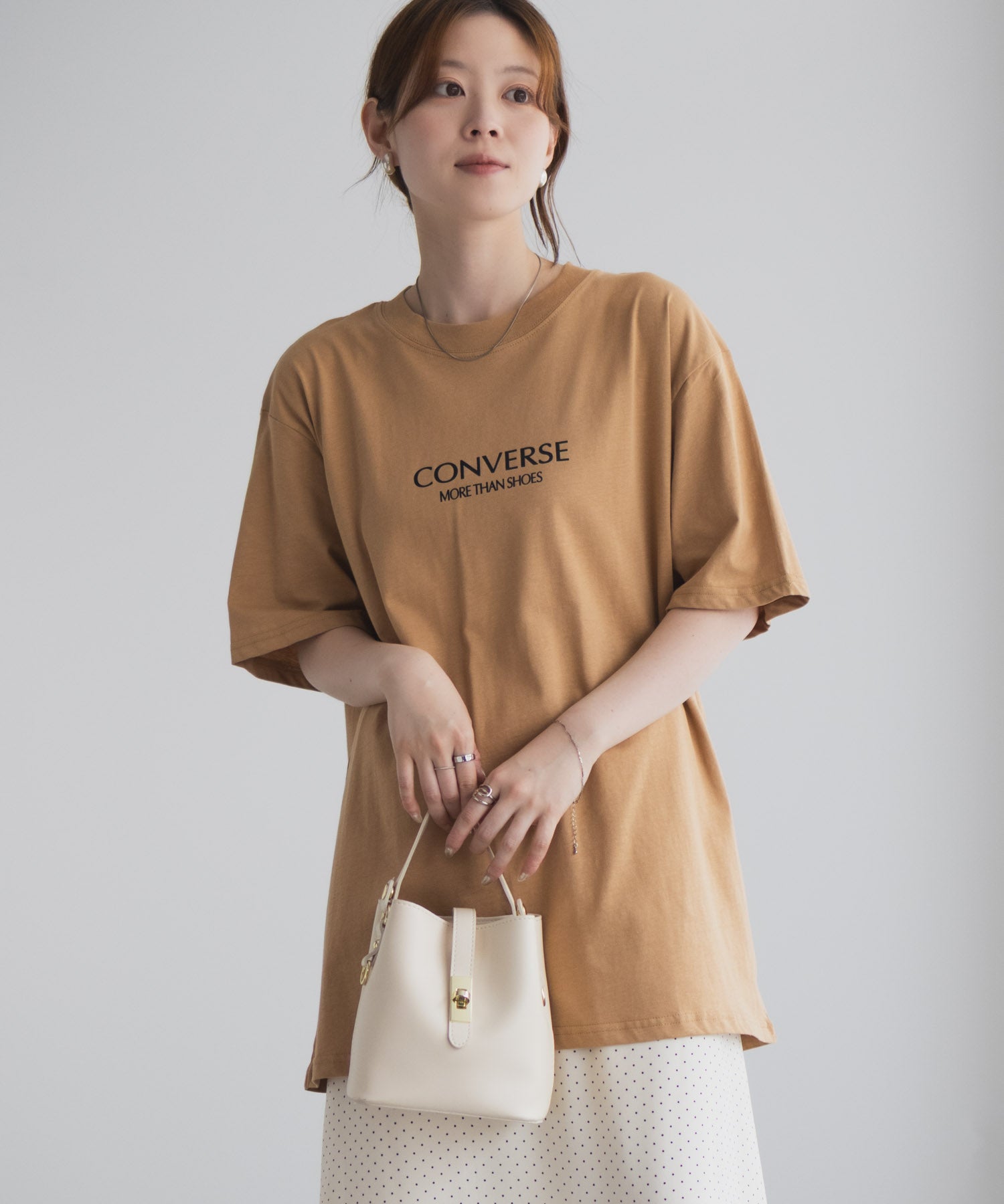 コンバース CONVERSE バック刺繍ルーズTシャツ （サックス） サックス