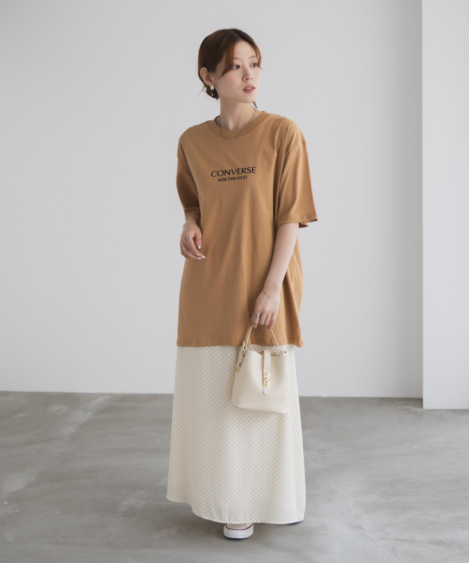 コンバース CONVERSE バック刺繍ルーズTシャツ （サックス） サックス