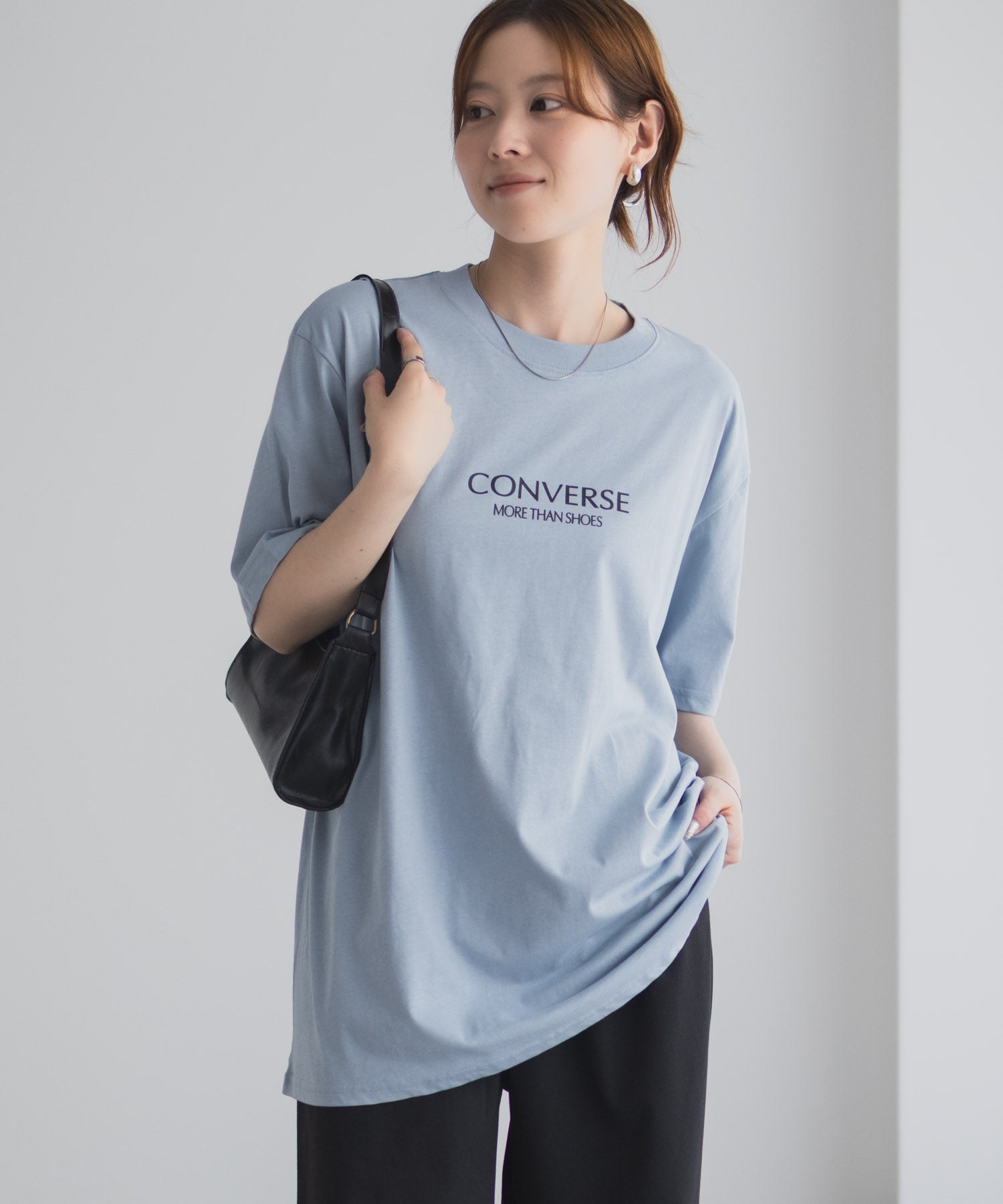 コンバース CONVERSE バック刺繍ルーズTシャツ （サックス） サックス