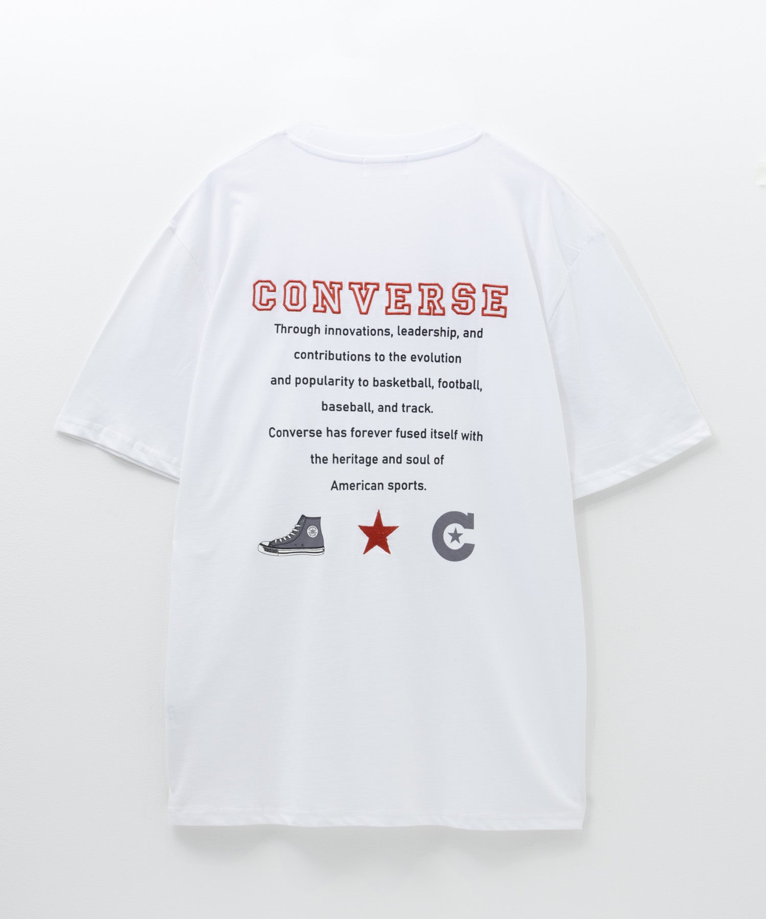 コンバース CONVERSE バック刺繍ルーズTシャツ （サックス） サックス