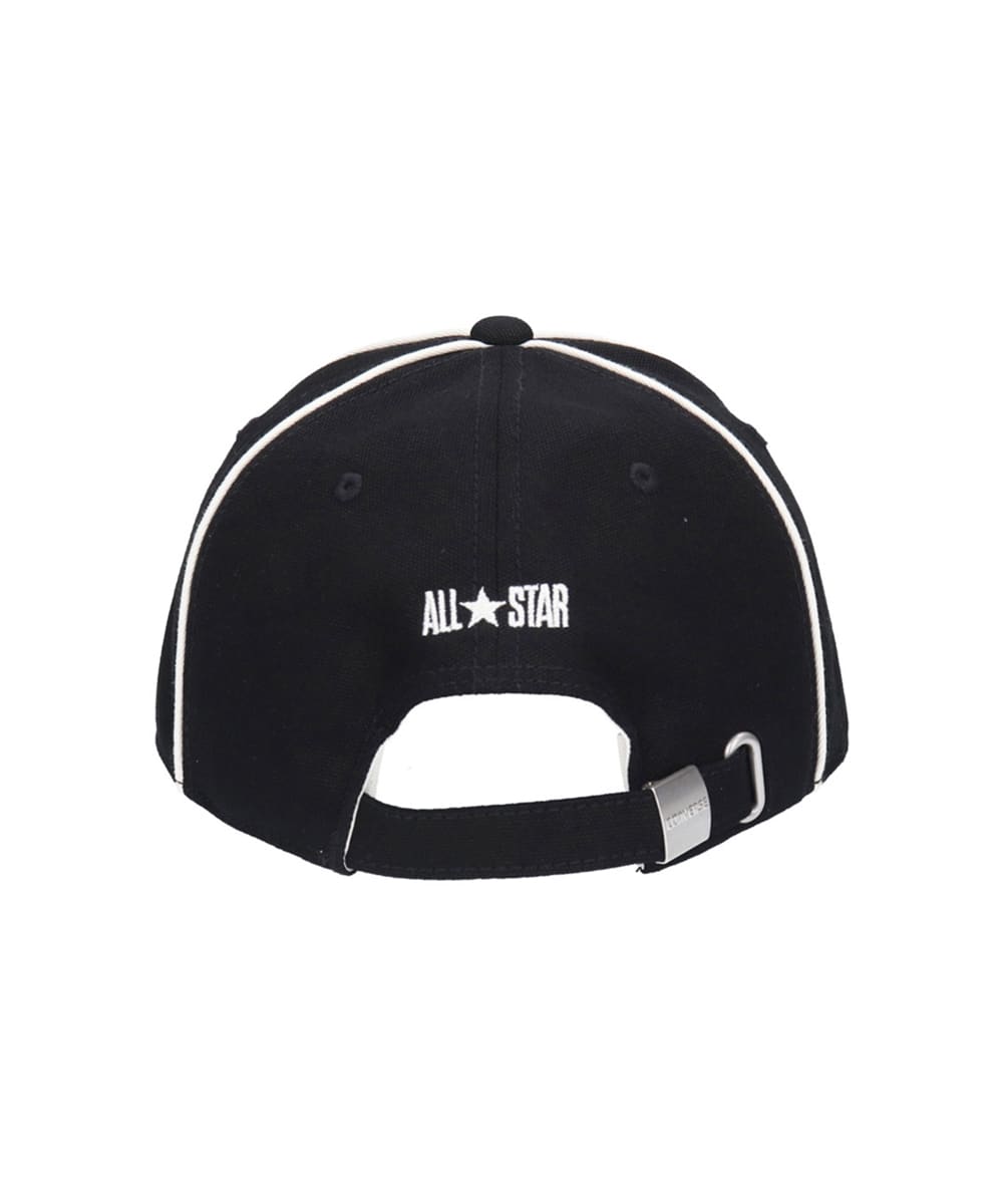 コンバース CONVERSE CONVERSE FELT WAPPEN CANVAS 6P CAP / コンバース （BLACK (01)） BLACK (01)