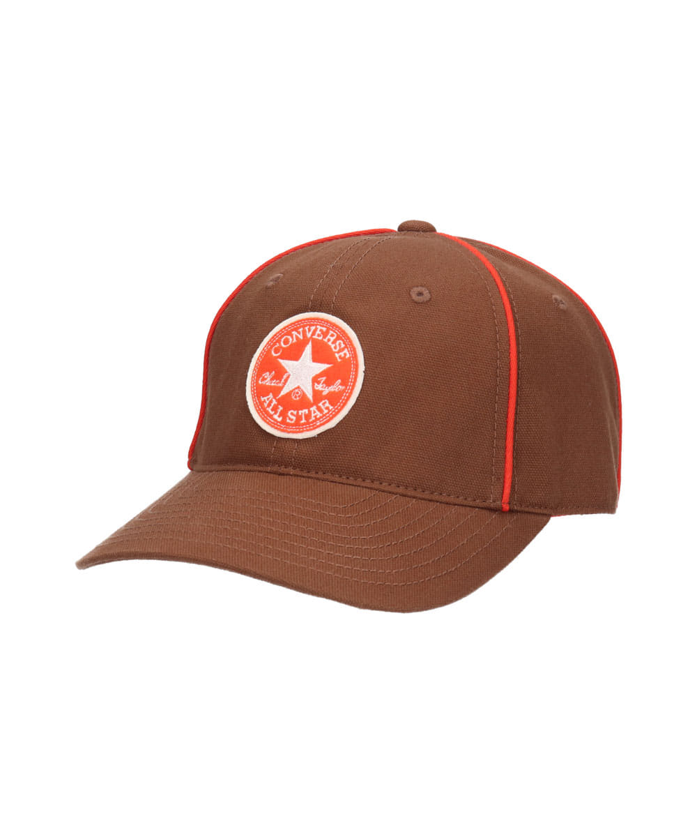コンバース CONVERSE CONVERSE FELT WAPPEN CANVAS 6P CAP / コンバース （BROWN (91)） BROWN (91)