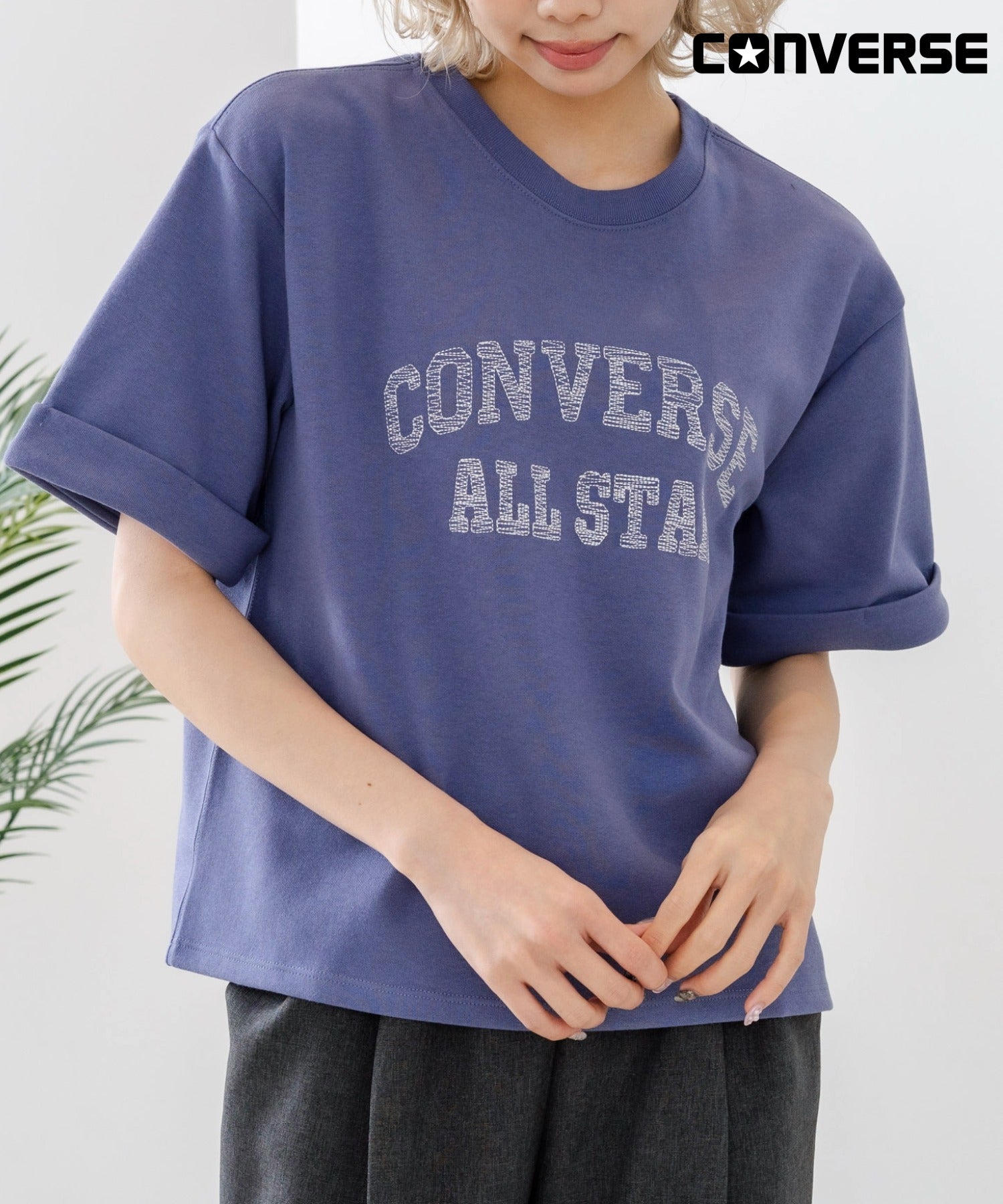 コンバース CONVERSE CONVERSE プレーティング ロールアップT （ブルー） ブルー
