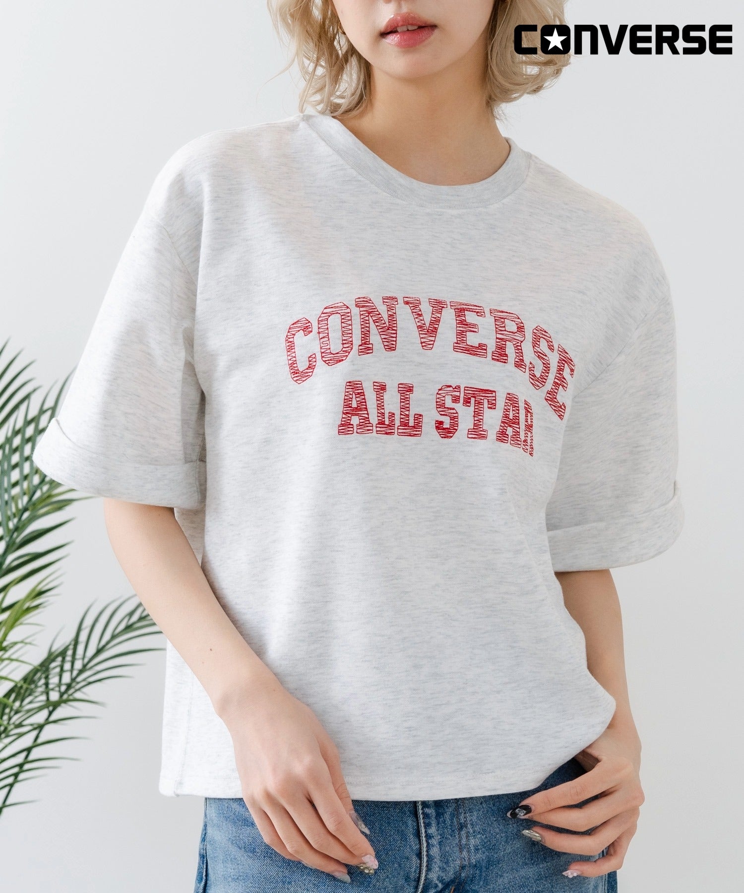 コンバース CONVERSE CONVERSE プレーティング ロールアップT （ライトグレー） ライトグレー