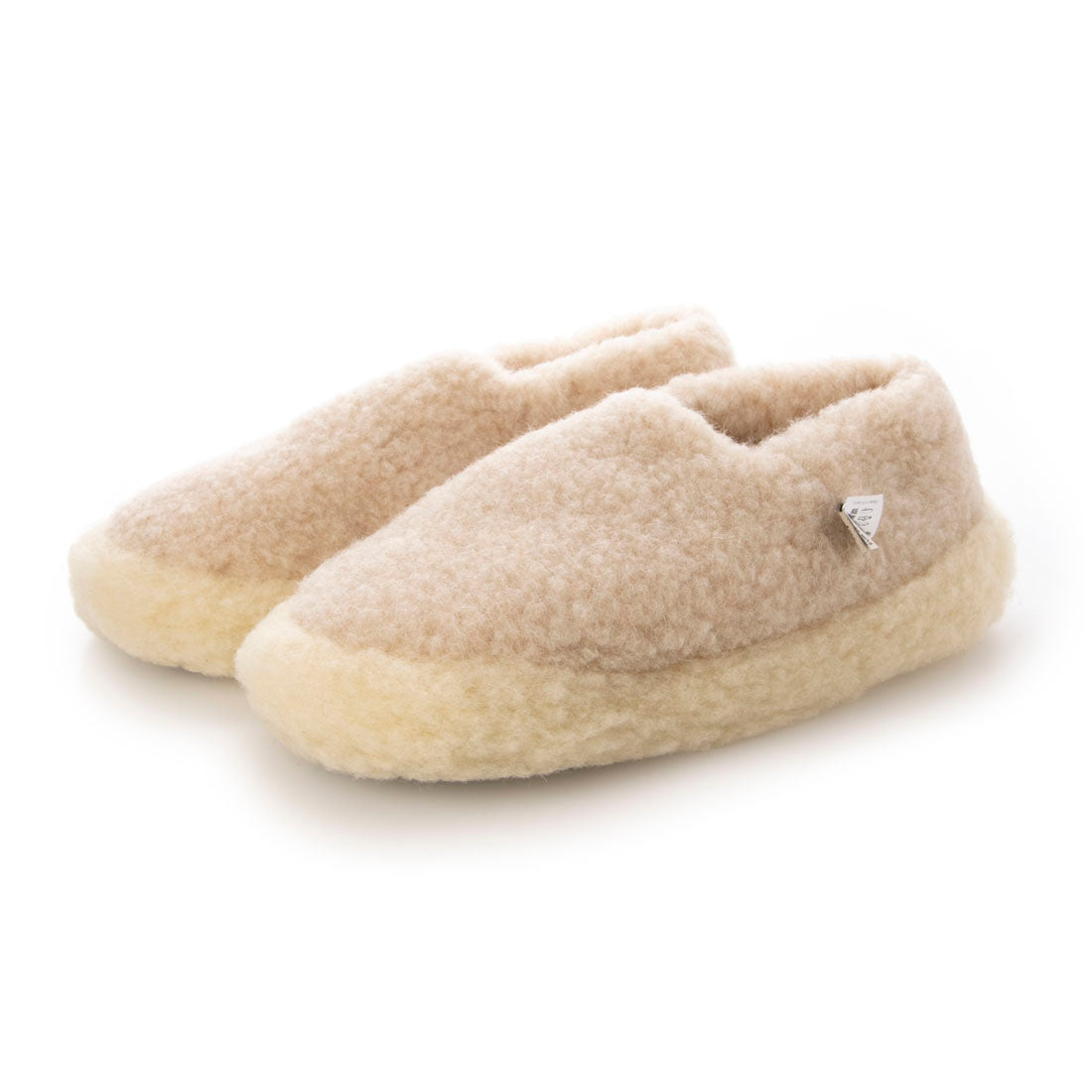 コールドブレーカー COLDBREAKER ウール 100% ルームシューズ,Beige