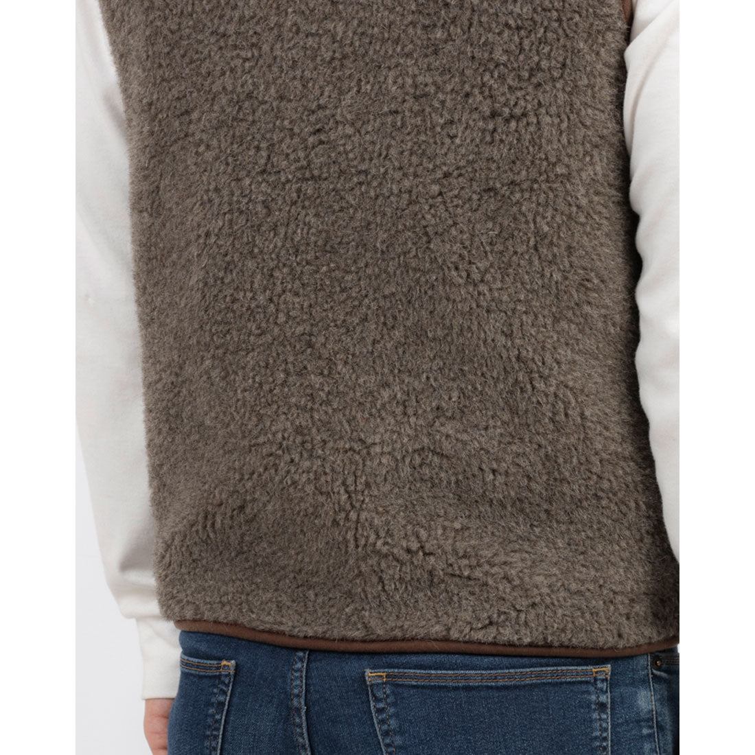 【MENS】COLD BREAKER　ウールボアベスト　モカベージュ　2XL Coldbreaker Wool Boa Vest