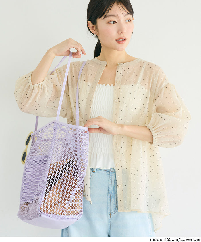 コカ coca メッシュトートバッグ （Black） Black