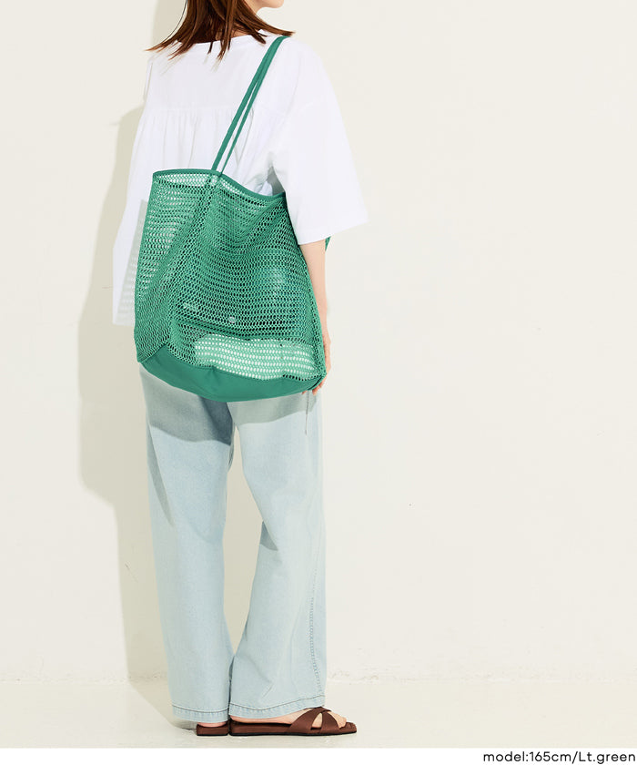 コカ coca メッシュトートバッグ （Black） Black