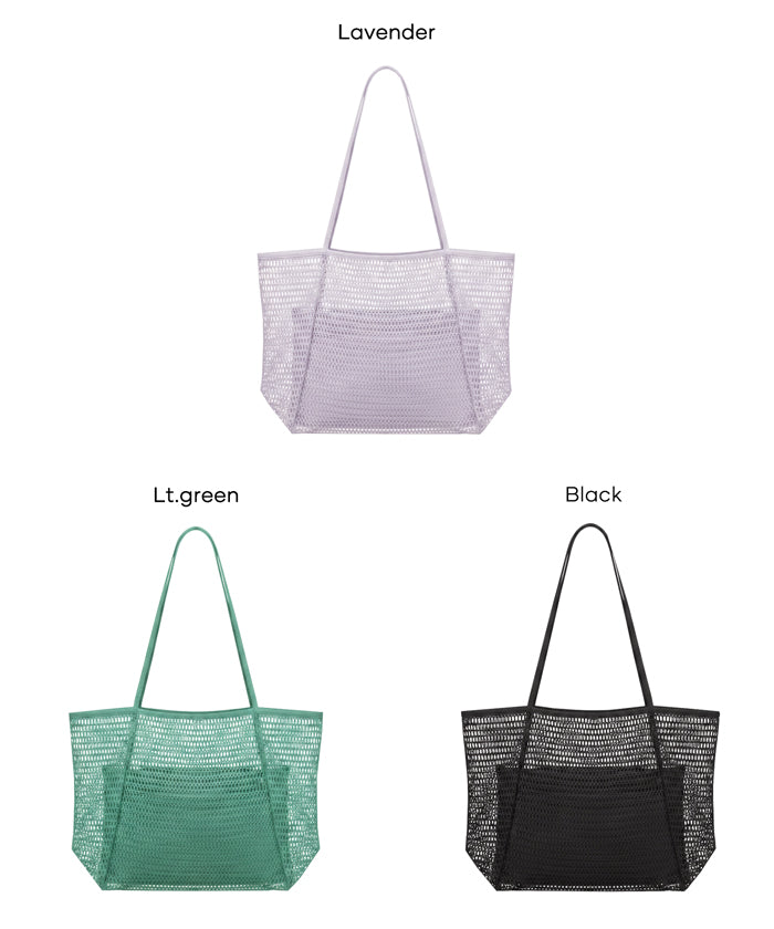 コカ coca メッシュトートバッグ （Black） Black