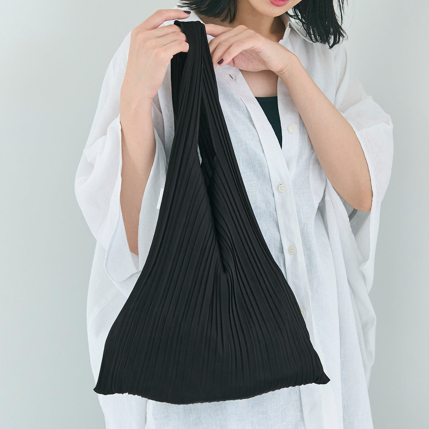 コカ coca プリーツミニバッグ （Black） Black