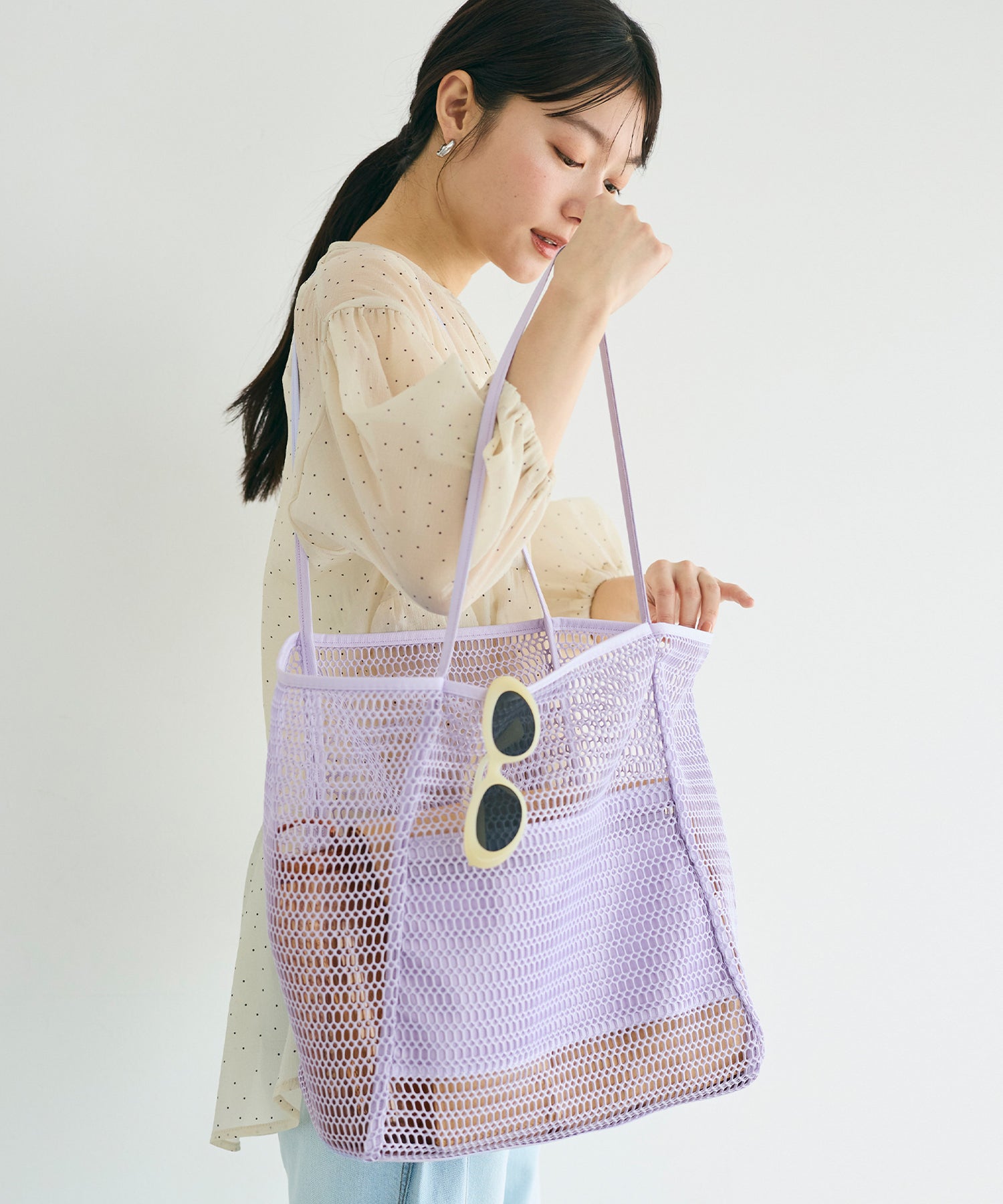 コカ coca メッシュトートバッグ （Lavender） Lavender