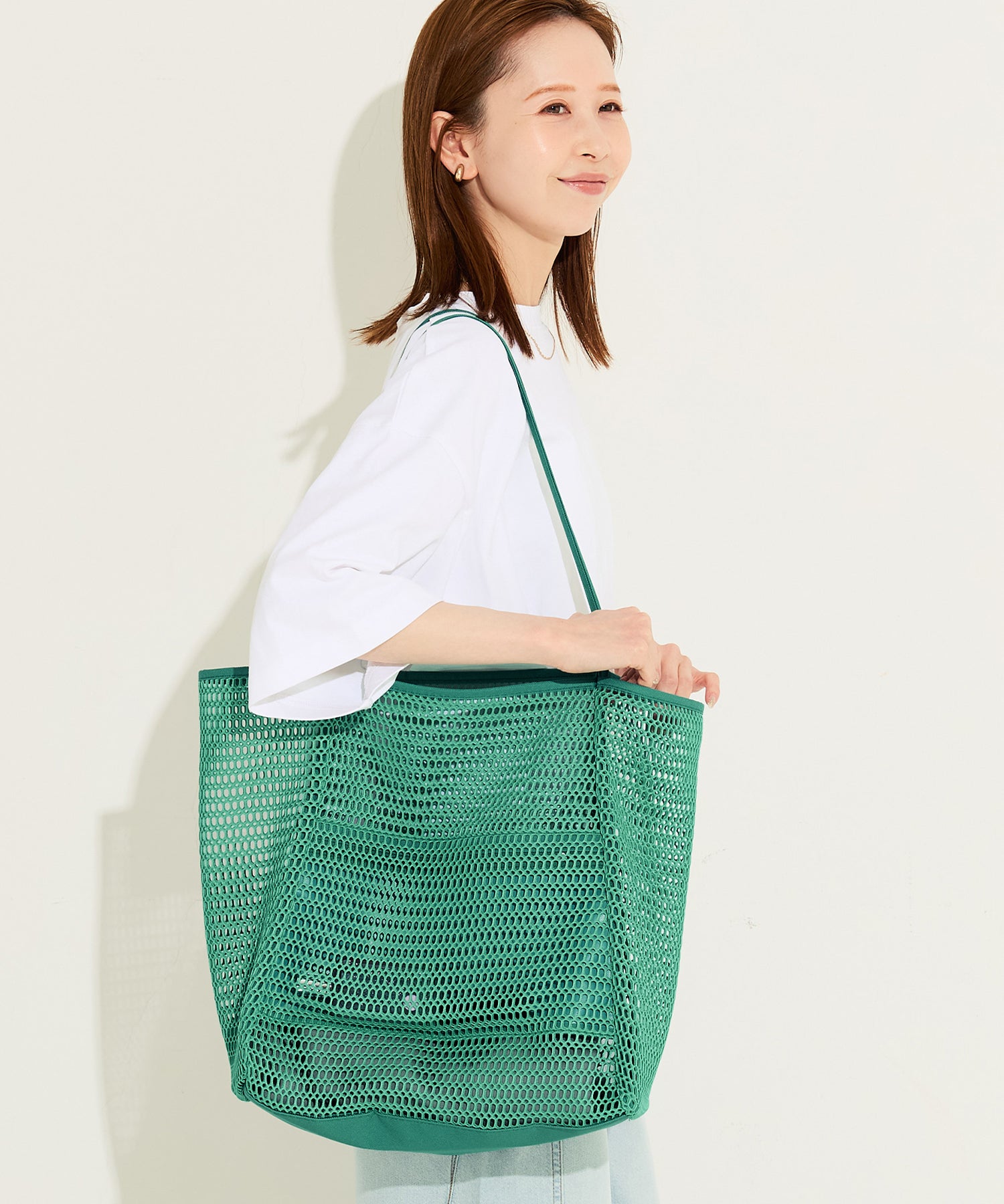 コカ coca メッシュトートバッグ （Lt.green） Lt.green