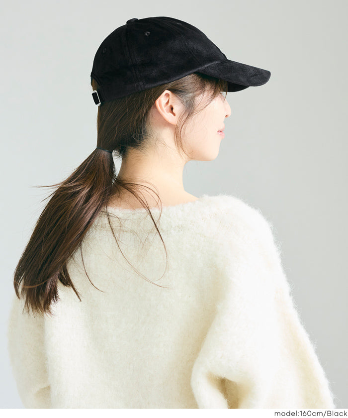 コカ coca ベロアロゴキャップ （Black） Black