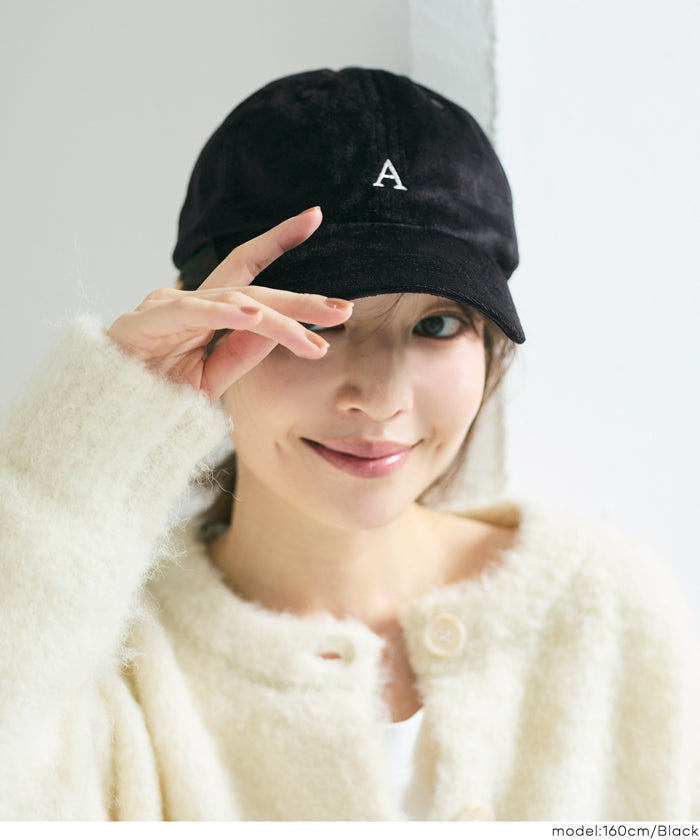 コカ coca ベロアロゴキャップ （Black） Black