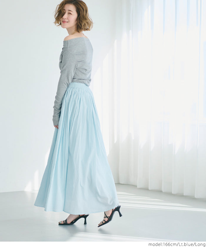 Coca Cotton Voile Flared Skirt