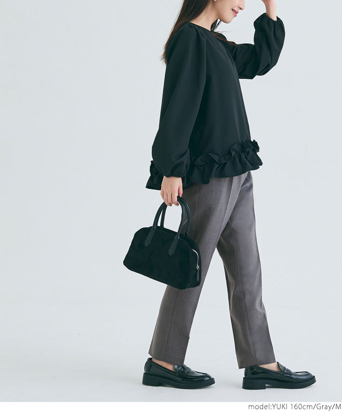 コカ coca ウールライクボンディングテーパードパンツ