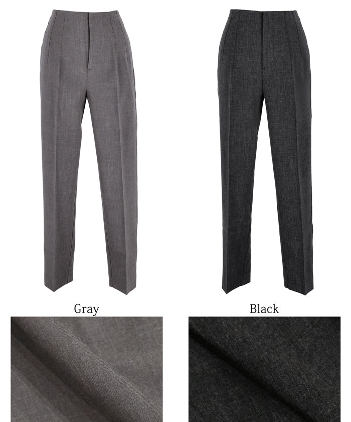 コカ coca ウールライクボンディングテーパードパンツ