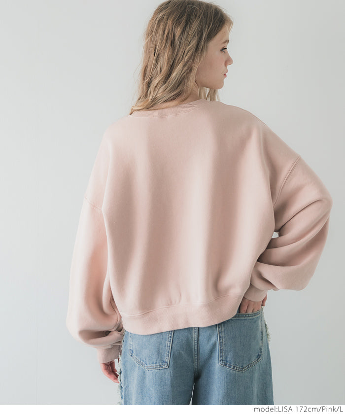 コカ coca 【TVCM 平祐奈さん着用アイテム】ヘビーウェイト裏起毛ビンテージ加工ロゴスウェット