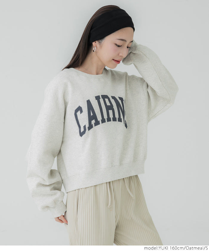 コカ coca 【TVCM 平祐奈さん着用アイテム】ヘビーウェイト裏起毛ビンテージ加工ロゴスウェット