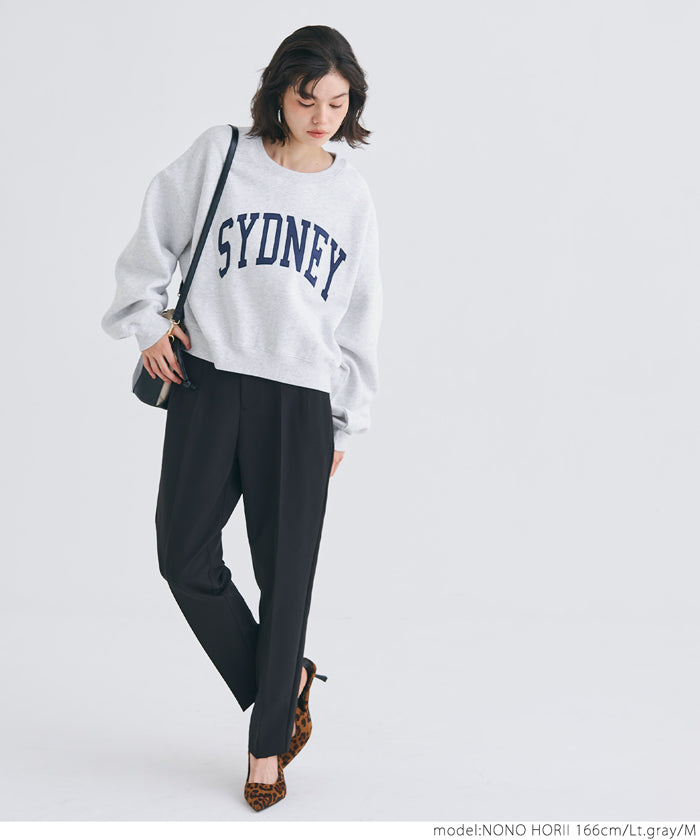 コカ coca 【TVCM 平祐奈さん着用アイテム】ヘビーウェイト裏起毛ビンテージ加工ロゴスウェット