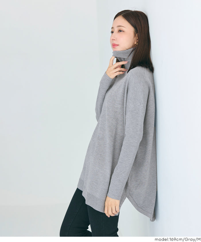 コカ coca タートルニットチュニック （Dk.brown） Dk.brown