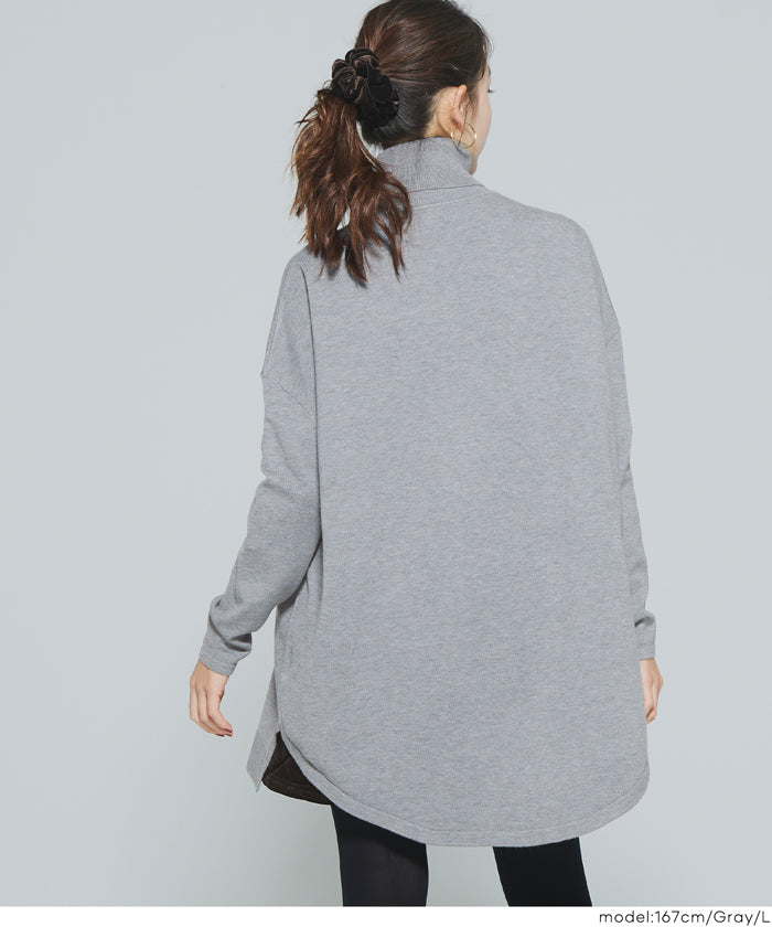 コカ coca タートルニットチュニック （Dk.brown） Dk.brown