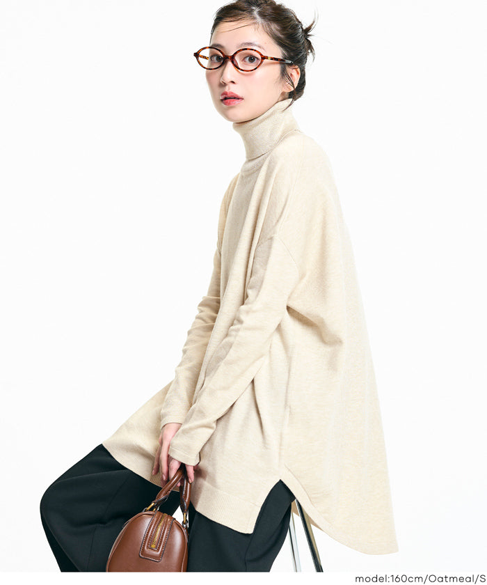 コカ coca タートルニットチュニック （Dk.brown） Dk.brown