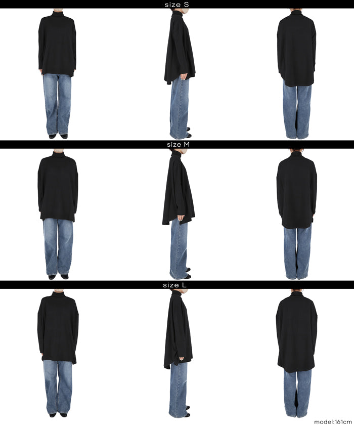 コカ coca タートルニットチュニック （Dk.brown） Dk.brown