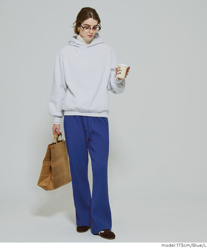 コカ coca 裏起毛ジョーゼットリブパンツ （Black） Black