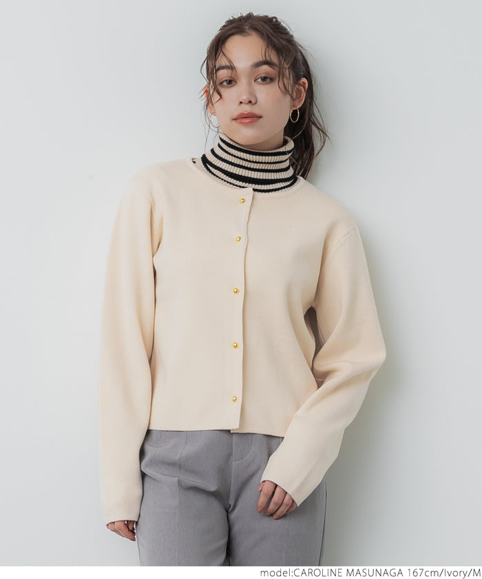 コカ coca 金ボタンニットカーディガン （Ivory） Ivory
