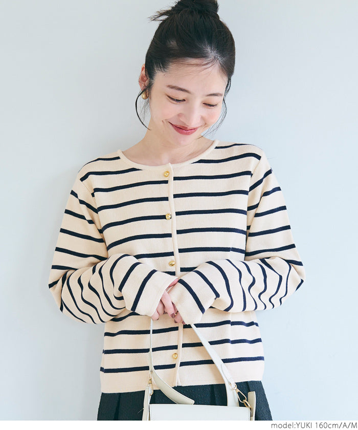コカ coca 金ボタンニットカーディガン （Ivory） Ivory